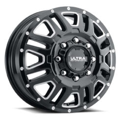 Ultra 003FBM HUNTER DUALLY GLOSS BLACK WITH MILLED ACCENTS AND CLEAR-COAT