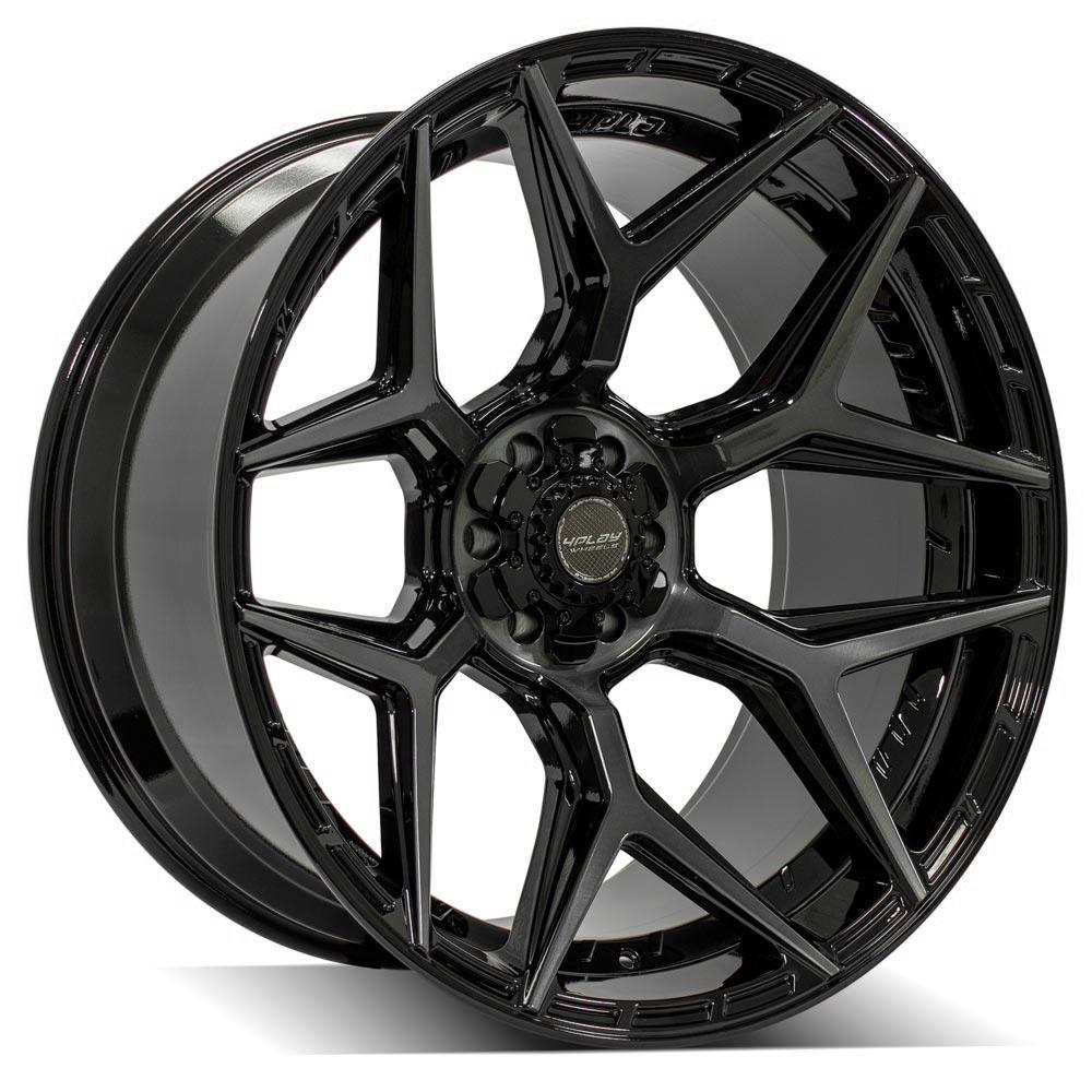 4P06-24120-6D55-44BBT: 24x12 6x139.7 -44 Offset 4PLAY 4P06 Gloss Black ...