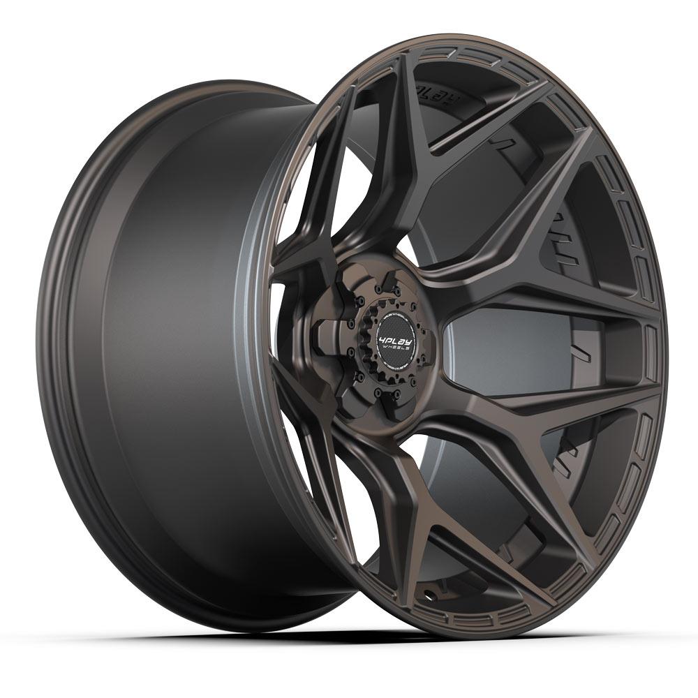4P06-22120-6D55-44B1: 22x12 6x139.7 -44 Offset 4PLAY 4P06 SATIN BLACK