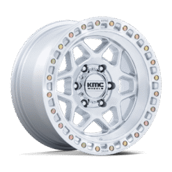 KMC KM553 TORX GLOSS SILVER W/ MACHINED FACE
