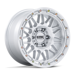 KMC KM555 ATTACK GLOSS SILVER W/ MACHINED FACE