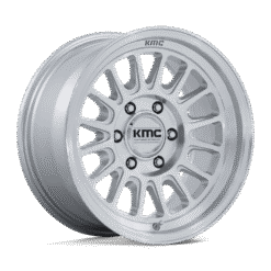 KMC KM733 IMPACT FFT GLOSS SILVER W/ MACHINED FACE