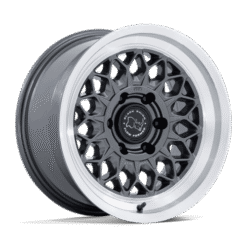 Black Rhino BR034 GRAZ GLOSS GUNMETAL W/ MACHINED LIP