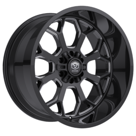 301BM Gloss Black w/Milled Accents