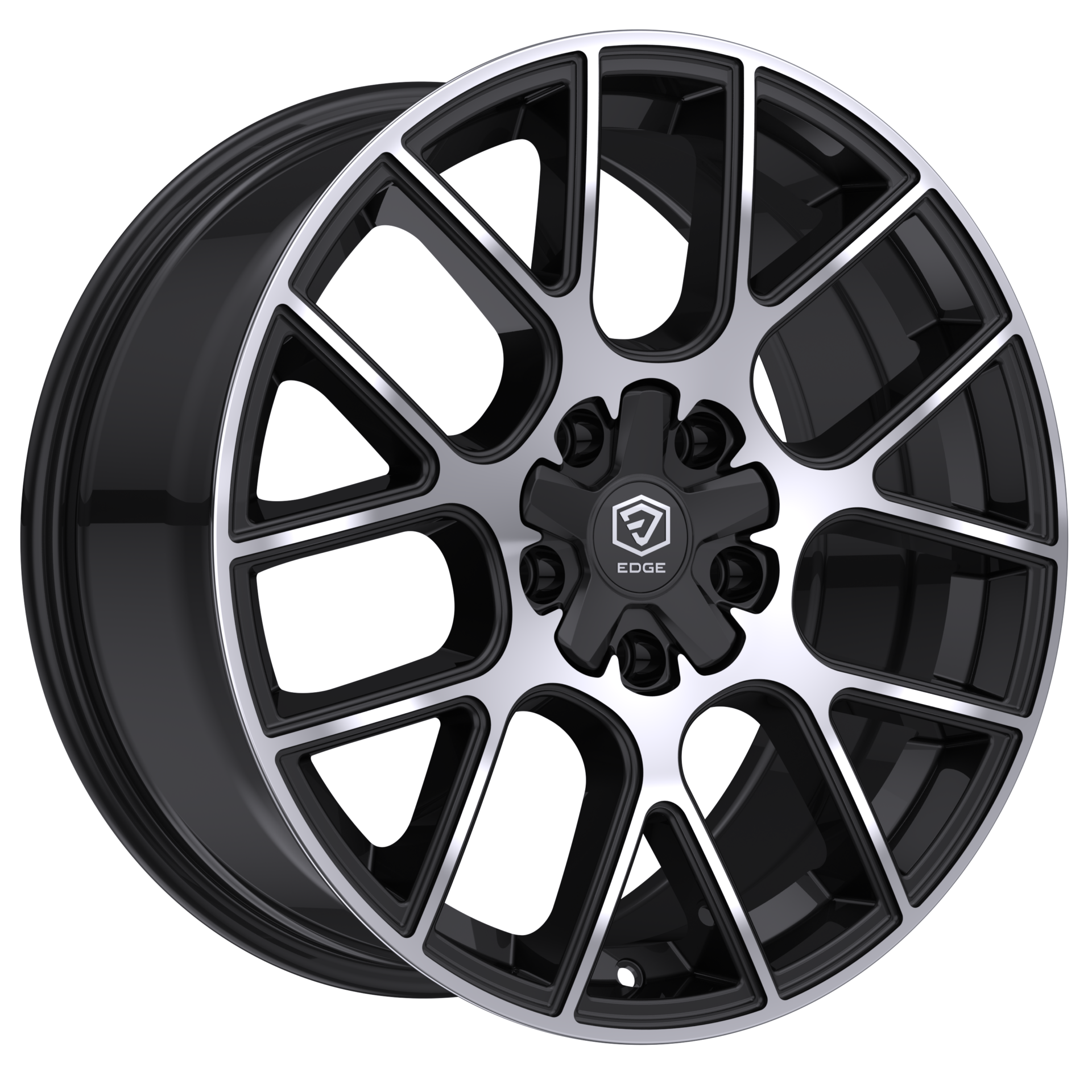 A282126: 18x8 5x108 40 Offset Edge Street 356MB GLOSS BLACK MACHINED FACE