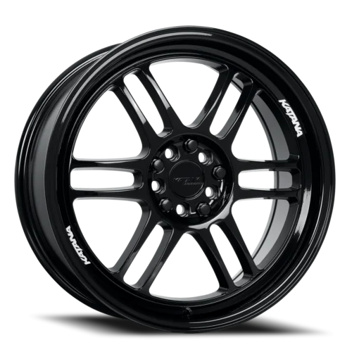 KR02-188005GB: 18x8 5x100 40 Offset Katana Racing Kr02 GLOSSY BLACK