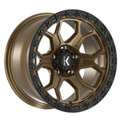 KG1 Forged BISHOP-KO TEXTURED MATTE BRONZE BLACK RING