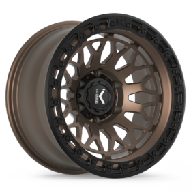 DIAMONDHEAD-KO TEXTURED MATTE BRONZE BLACK RING