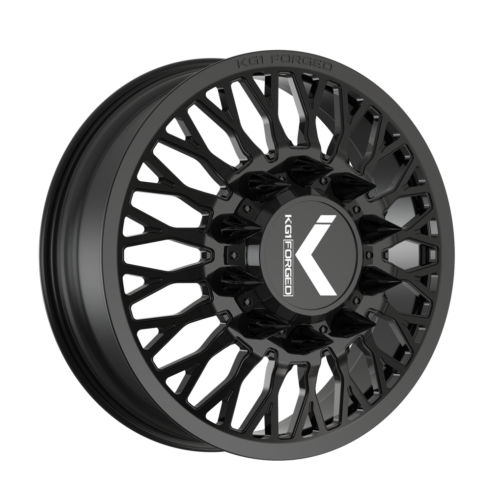 KD049F2482528GB: 24x8.25 10X285 145 Offset KG1 FORGED JACKED-KD GLOSS BLACK